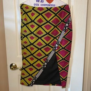 Handmade African print skirt